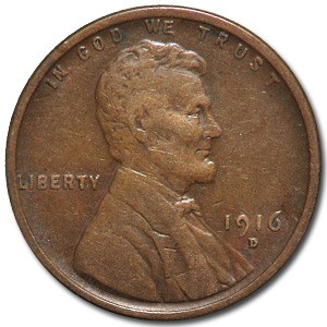 1916-D Lincoln Cent XF 1916-D Lincoln Cent XF